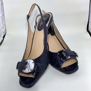 Cole Haan Blue Ladies Air Eliana OT Sling Size 7AA